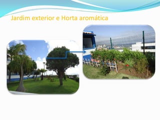 Jardim exterior e Horta aromática
 