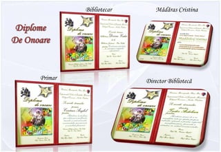 Mădăras CristinaBibliotecarDiplomeDe OnoarePrimarDirector ǳٱă