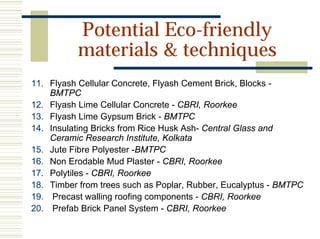 Eco friendly building materials | PDF