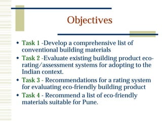 Eco friendly building materials | PDF