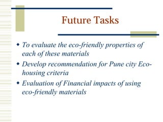Eco friendly building materials | PDF