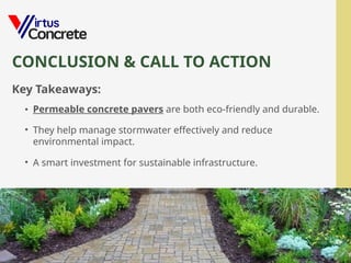 The Benefits of Permeable Concrete Pavers | PPTX