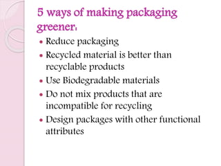 Eco friendly packaging materials | PPTX
