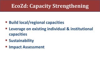 Eco-health resource centers