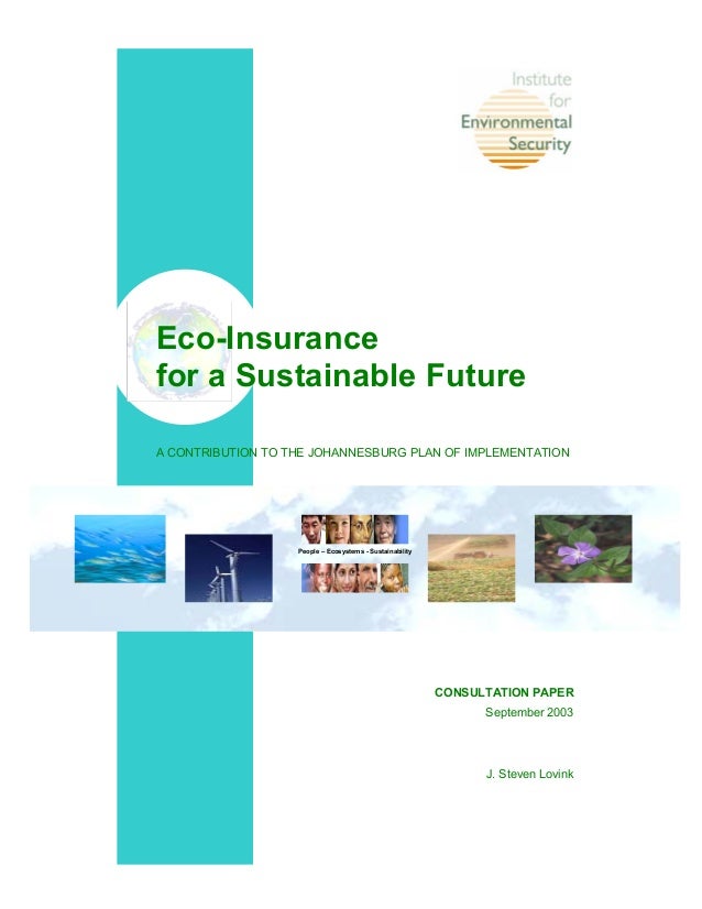 Eco insurance consultation paper