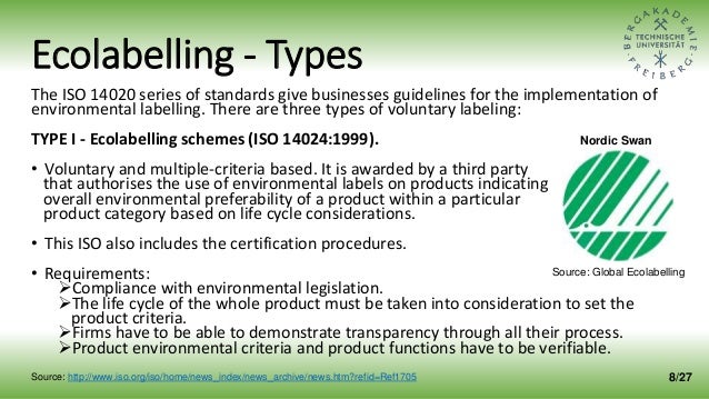 Eco labeling and the efforts to make it fair for business[10928]