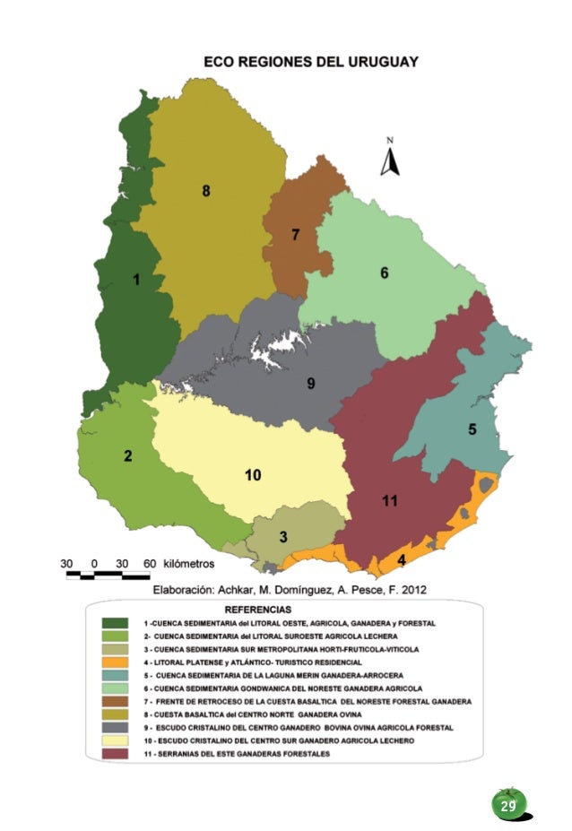 Ecoregiones en UruguayAchkarDomínguez Ecoregiones en UruguayAchkarDomínguez