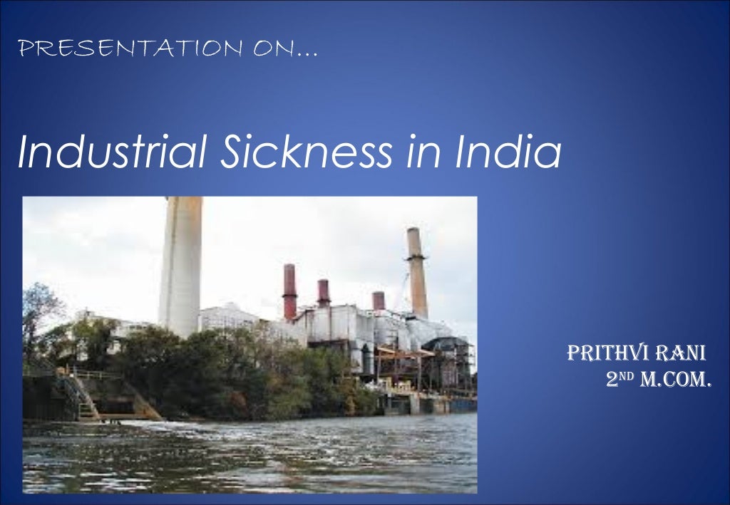 industrial sickness in India