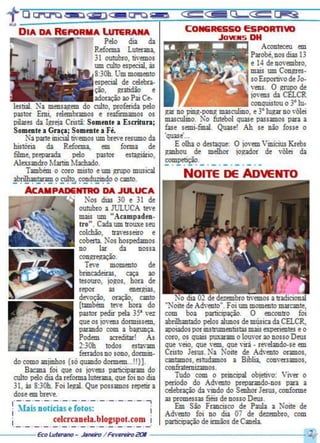 ECO Luterano Jan Fev 2011