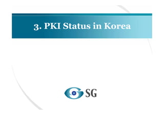 3. PKI Status in Korea
 