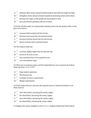 Eco 372 final exam | DOC