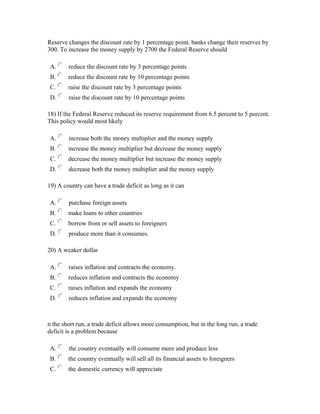 Eco 372 final exam | DOC