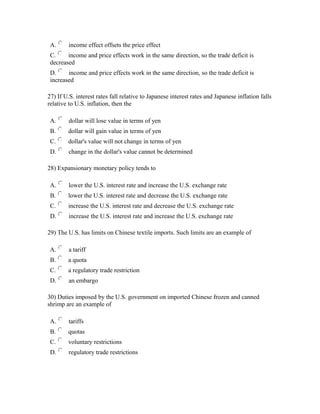Eco 372 final exam | DOC
