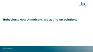 American Climate Perspectives: Annual Summary | 25
Behaviors: How Americans are acting on solutions
 