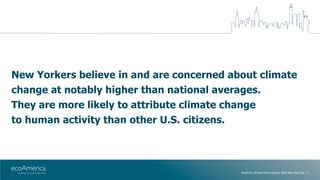 American Climate Metrics Survey 2016: NYC Slide 2