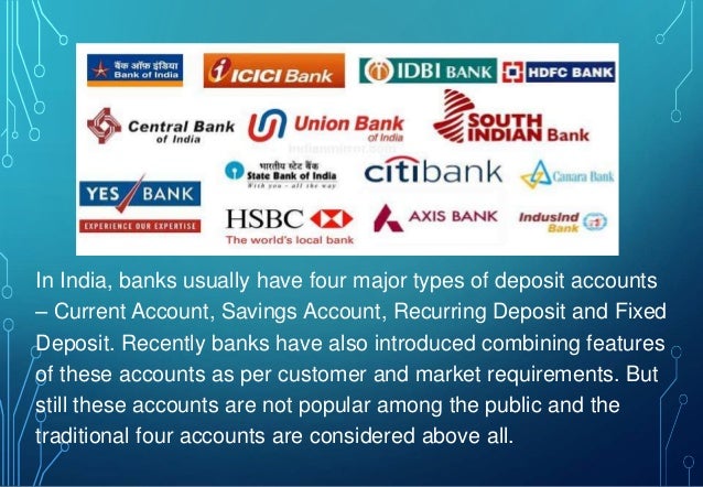 survey of various types of bank accounts wikipedia