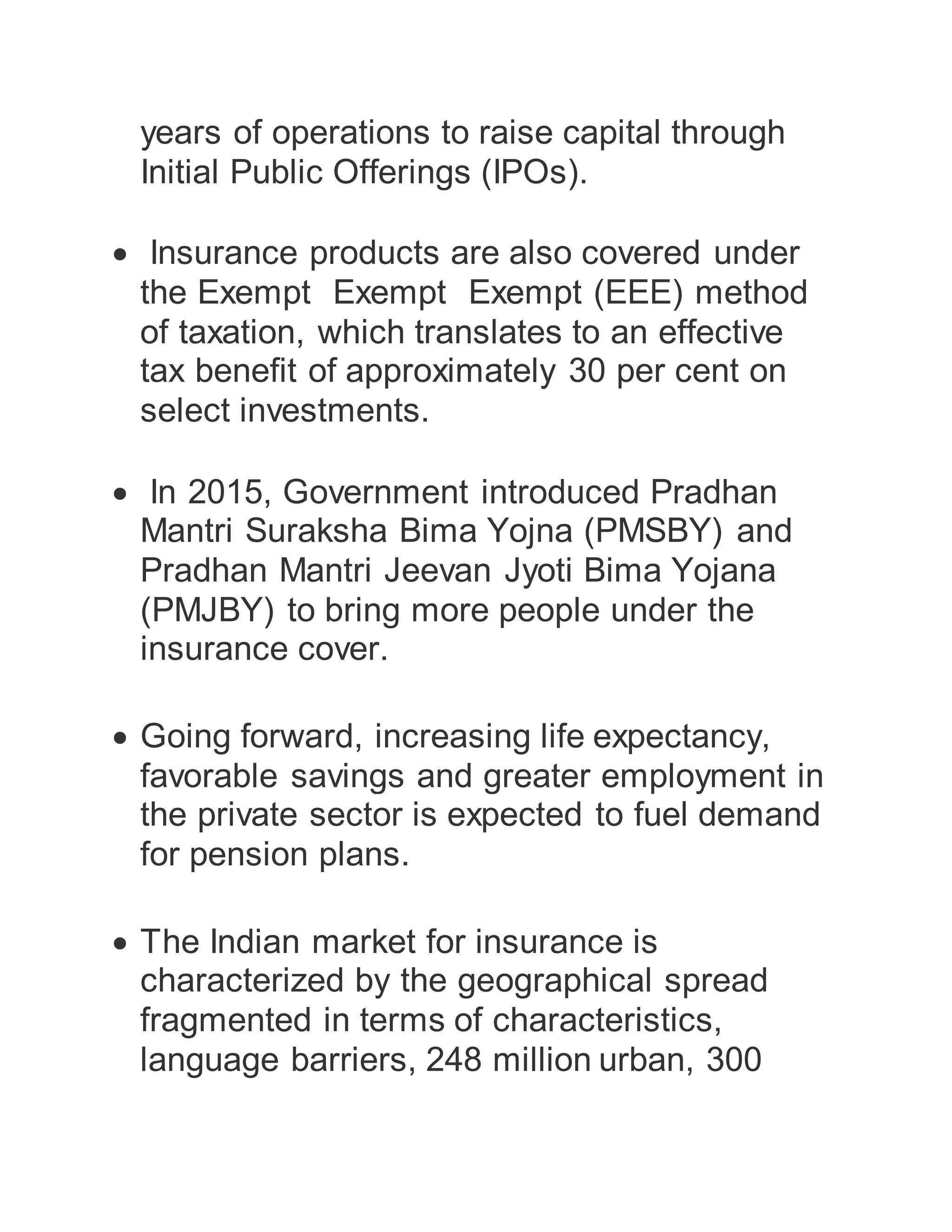 Analysis of Indian Insurance Industry | DOCX