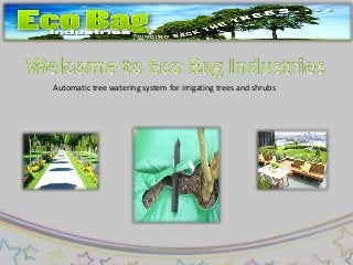 Automatic tree watering system for irrigating trees and shrubs
 