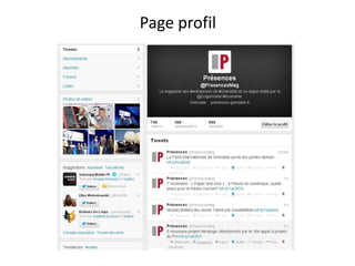 Page profil 
 