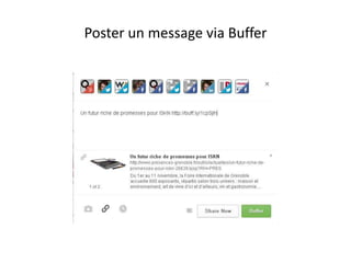Poster un message via Buffer 
 