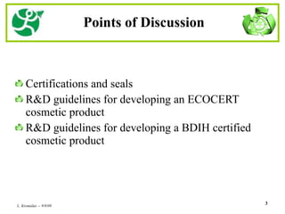 ECOCERT & BDIHRequirements Presented At Hba | PPT