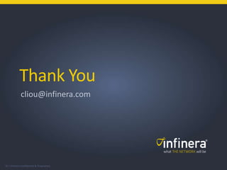 18 | Infinera Confidential & Proprietary
Thank You
cliou@infinera.com
 