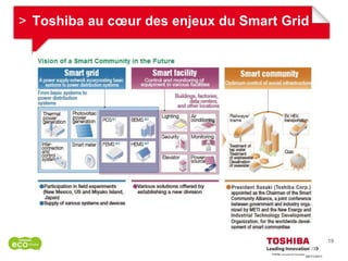 > Toshiba au cœur des enjeux du Smart Grid




                                                      19

                                         09/11/2011
 