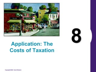 Copyright©2004 South-Western
8Application: The
Costs of Taxation
 