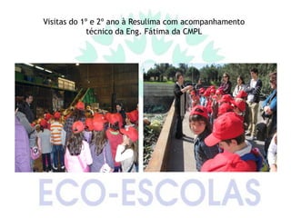 Visitas do 1º e 2º ano à Resulima com acompanhamento
             técnico da Eng. Fátima da CMPL
 