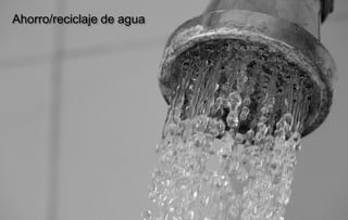 Ahorro/reciclaje de agua
 
