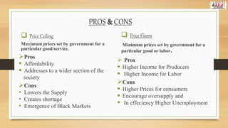 price ceiling and flooring and taxes