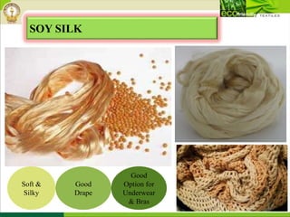 SOY SILK
Soft &
Silky
Good
Drape
Good
Option for
Underwear
& Bras
 