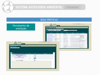 ATUAÇAO



                BOAS PRÁTICAS

Ferramenta de
  avaliação
 