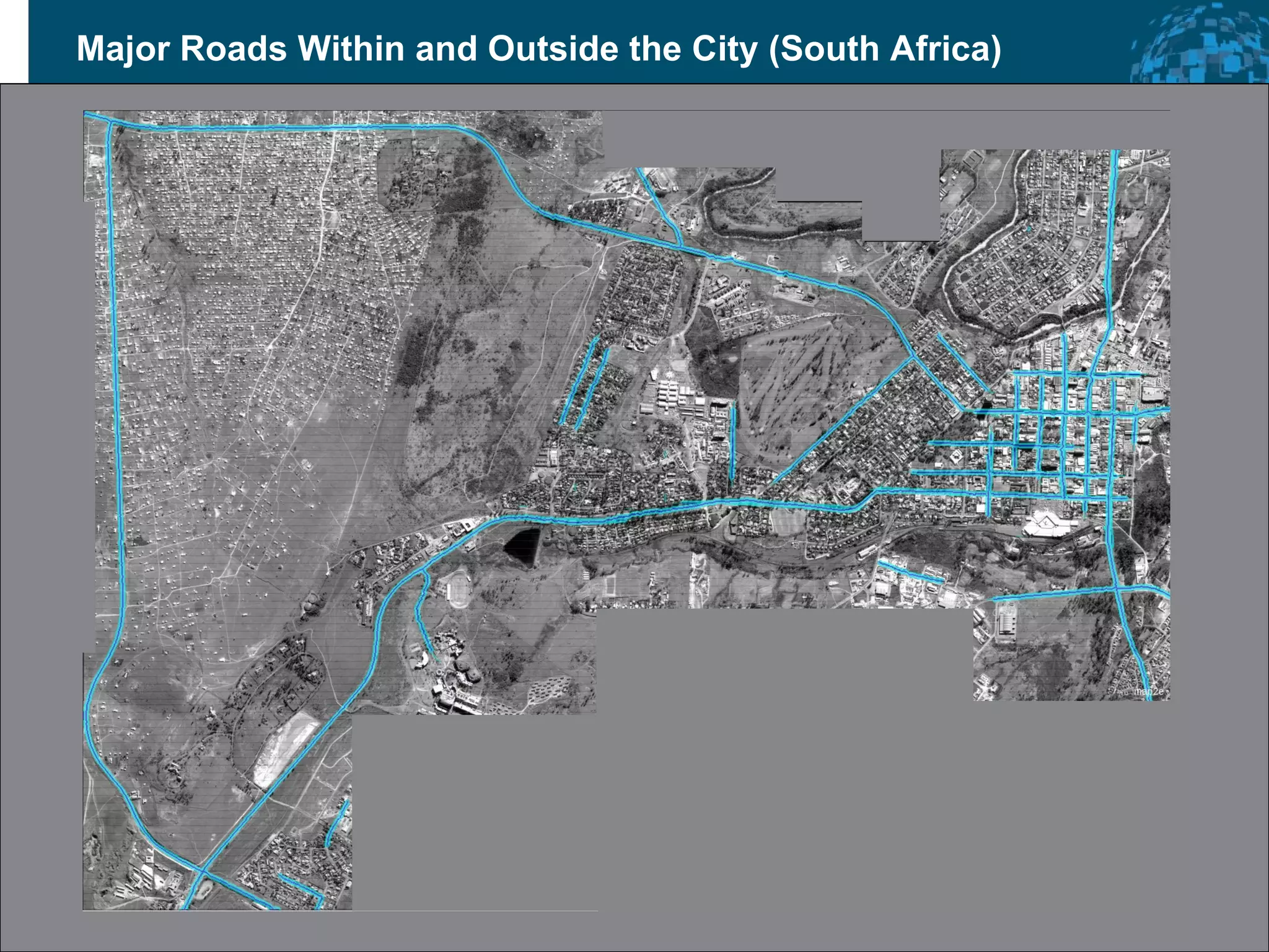 Major Roads Within and Outside the City (South Africa)  