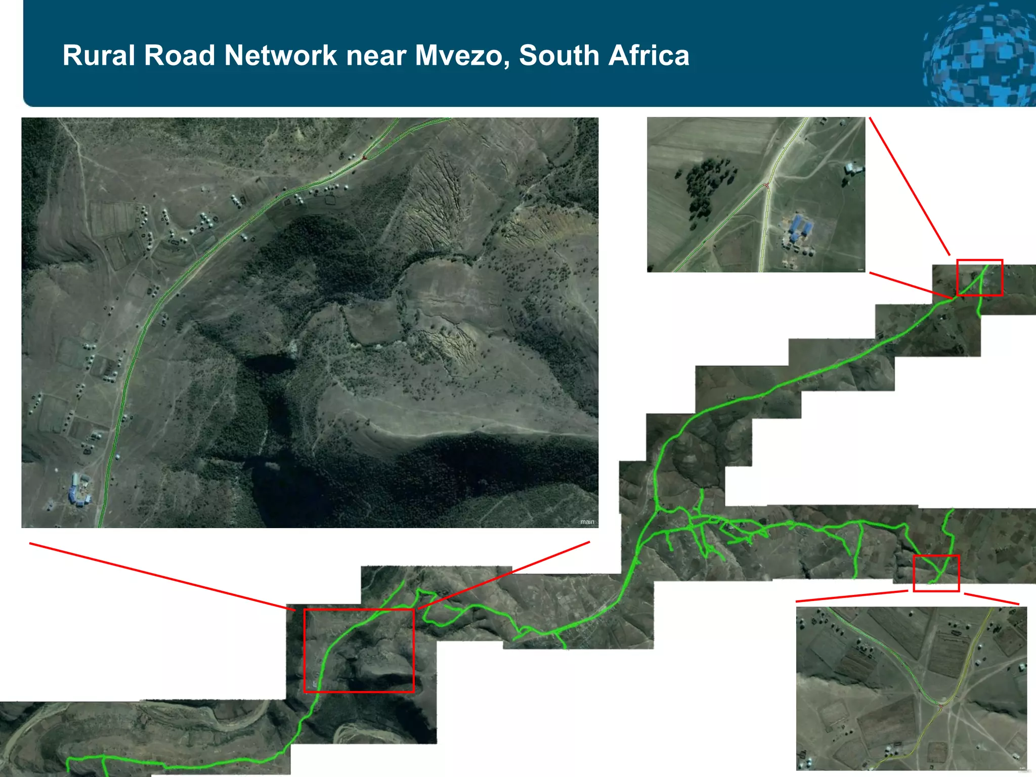 Rural Road Network near Mvezo, South Africa 