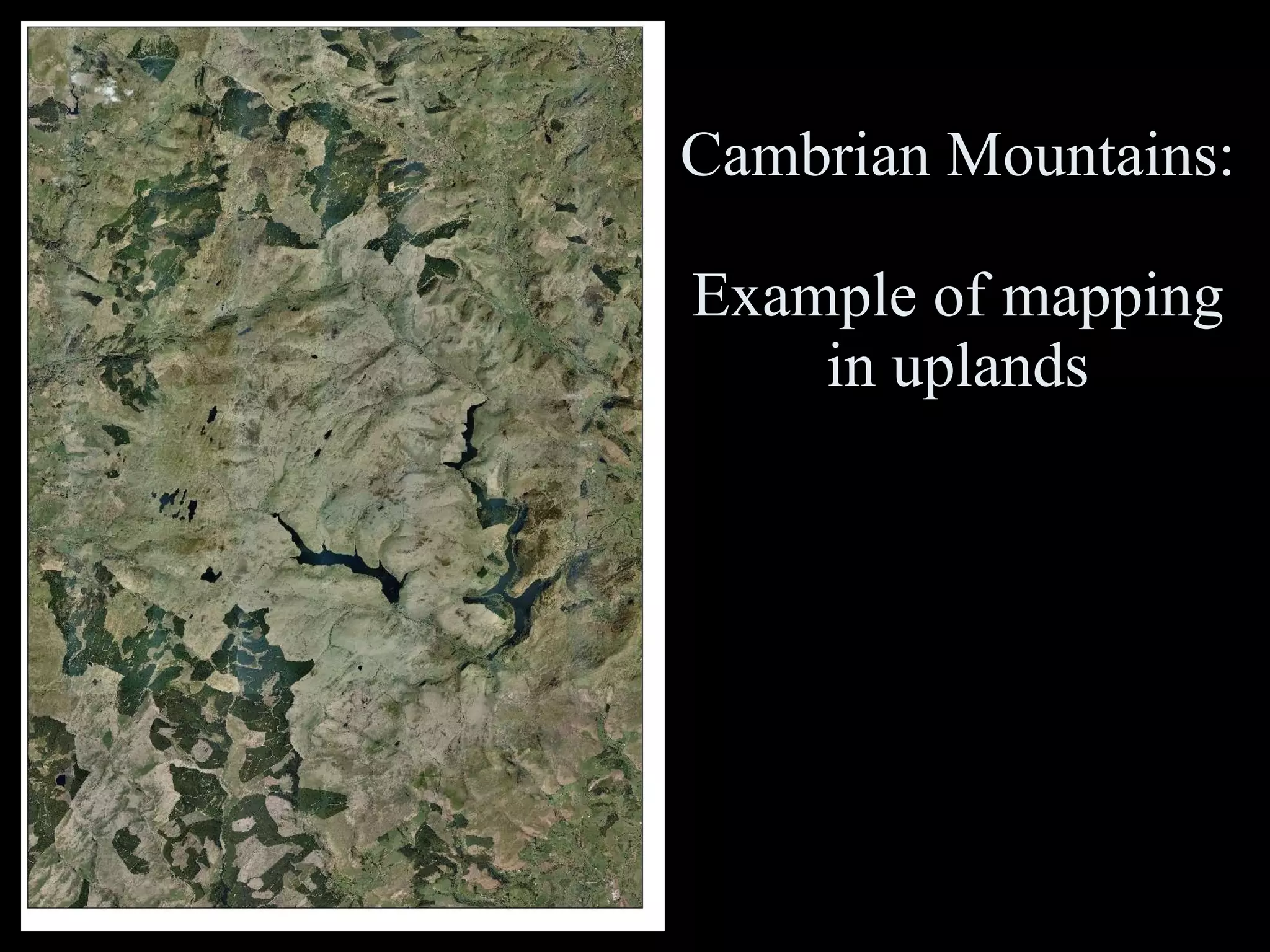 Cambrian Mountains:  An  example of mapping complex habitats in the uplands 