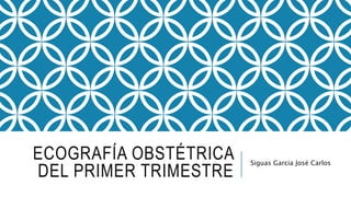 ECOGRAFÍA OBSTÉTRICA
DEL PRIMER TRIMESTRE
Siguas Garcia José Carlos
 