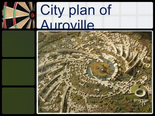 City plan of
Auroville
 