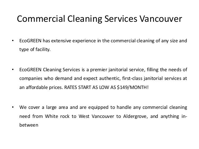 eco green cleaning services in vancouver bc janitorial services prices