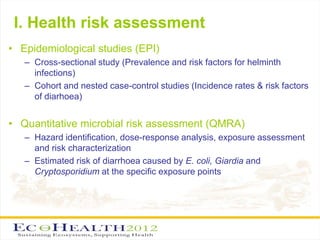 Interdisciplinary approach to environmental health research related to wastewater and excreta use in agriculture in Vietnam