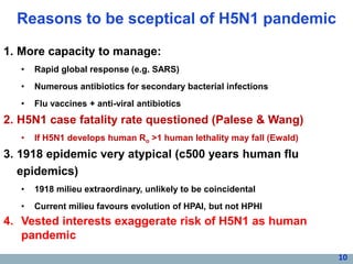 Avian influenza, pandemic influenza, ecohealth