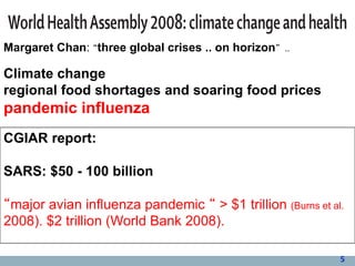 Avian influenza, pandemic influenza, ecohealth