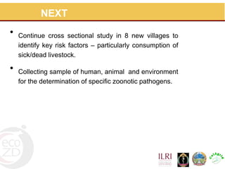 Assessment for prevention and control of zoonotic causes of acute bloody diarrhoea in rural Cambodia through an Ecohealth approach