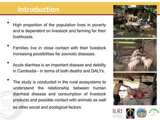 Assessment for prevention and control of zoonotic causes of acute bloody diarrhoea in rural Cambodia through an Ecohealth approach