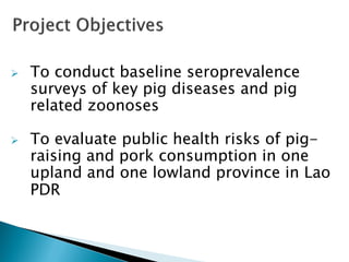 A participatory Ecohealth study of smallholder pig system in upland and lowland of Lao PDR
