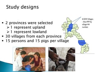 A participatory Ecohealth study of smallholder pig system in upland and lowland of Lao PDR