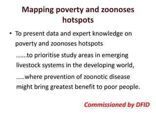 Mapping the interface of poverty, emerging markets and zoonoses
