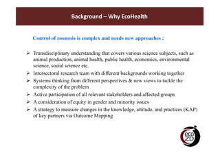 Sustainability and challenges of ecohealth approaches for the management of brucellosis in Yunnan Province, China
