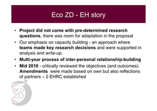 EcoHealth capacity building and applied research: Challenges and lessons learnt from ILRI EcoZD