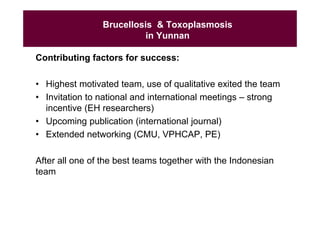 EcoHealth capacity building and applied research: Challenges and lessons learnt from ILRI EcoZD